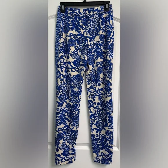 Lilly Pulitzer Grenada Knit Pant XS Deeper Coconut Ride With Me - Picture 1 of 8